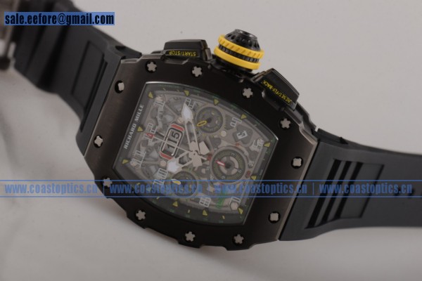 Richard Mille RM 011 Felipe Massa Flyback Watch 1:1 Replica PVD RM 011